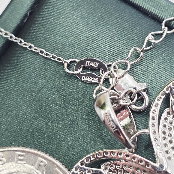 ✨ Moissanite Butterfly Necklace – 925 Sterling Silver (Italian Made) ✨ - Picture 6 of 10